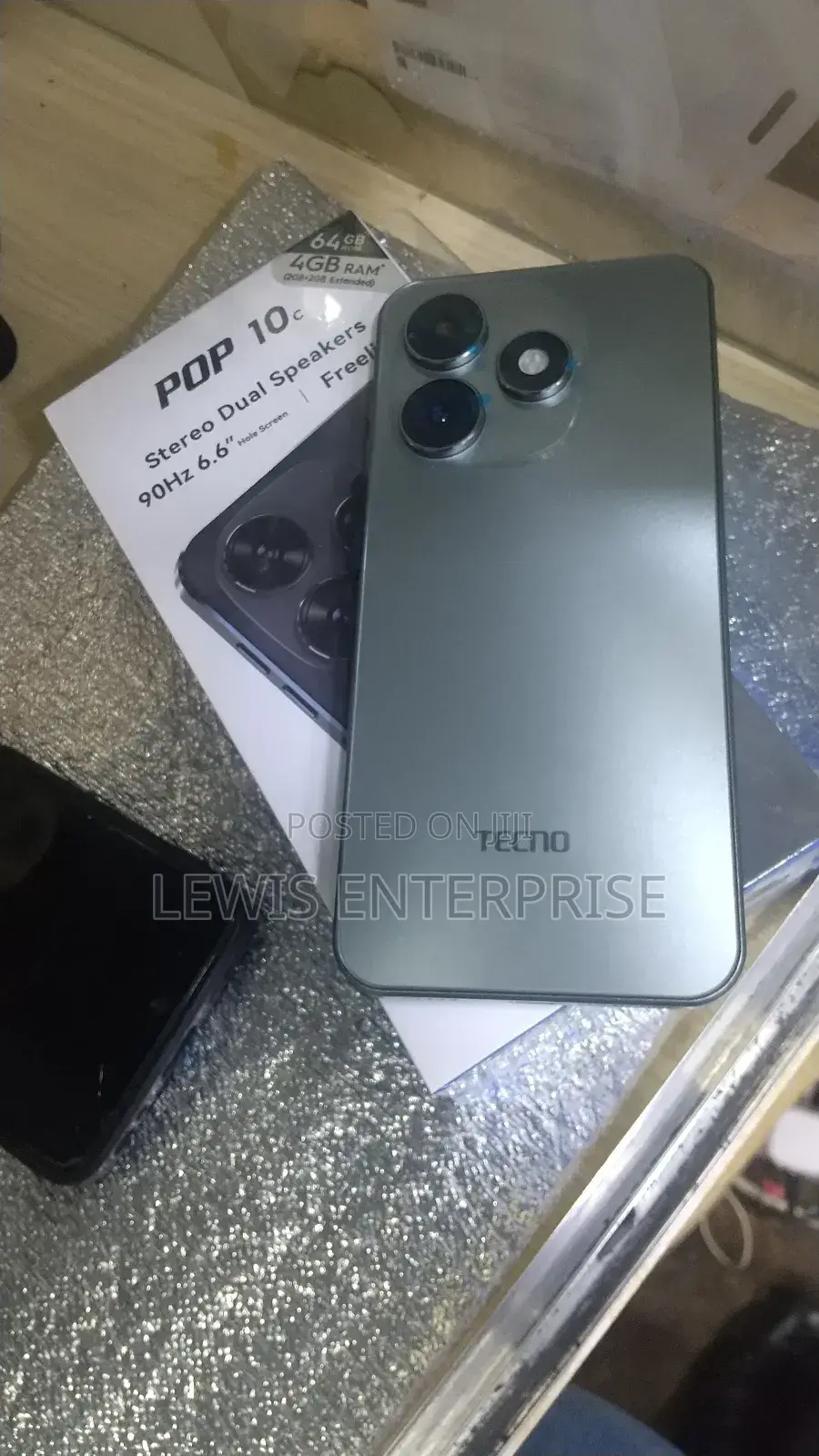 New Tecno Pop 10C 128 GB Gray