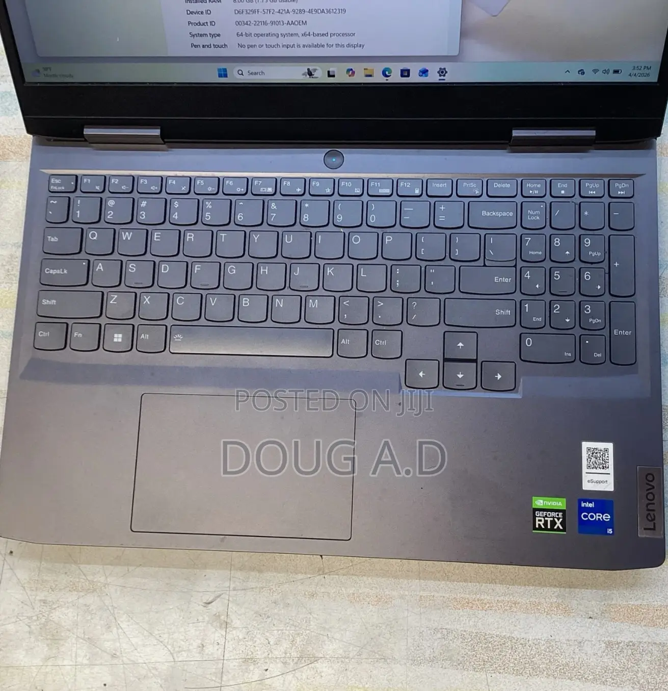 Laptop Lenovo LOQ 15IRH8 16GB Intel Core i5 SSD 1T