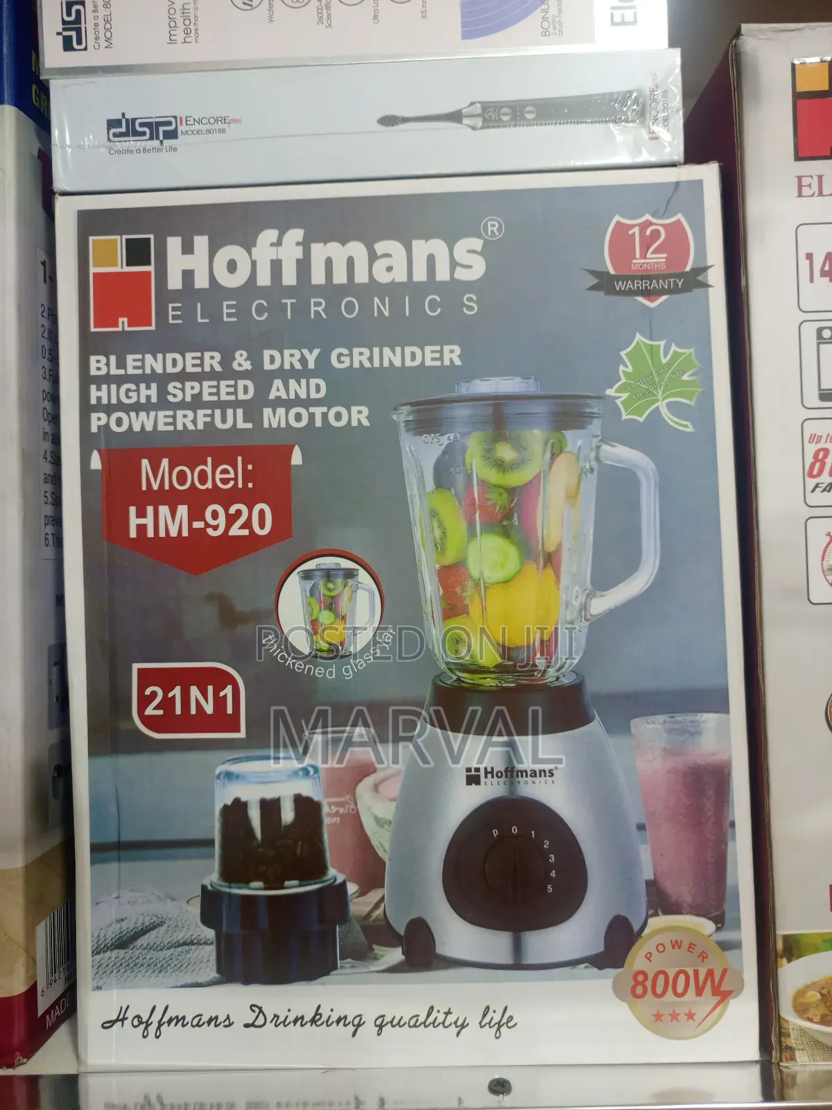 2-in-1 Electric Blender Dry Grinder.