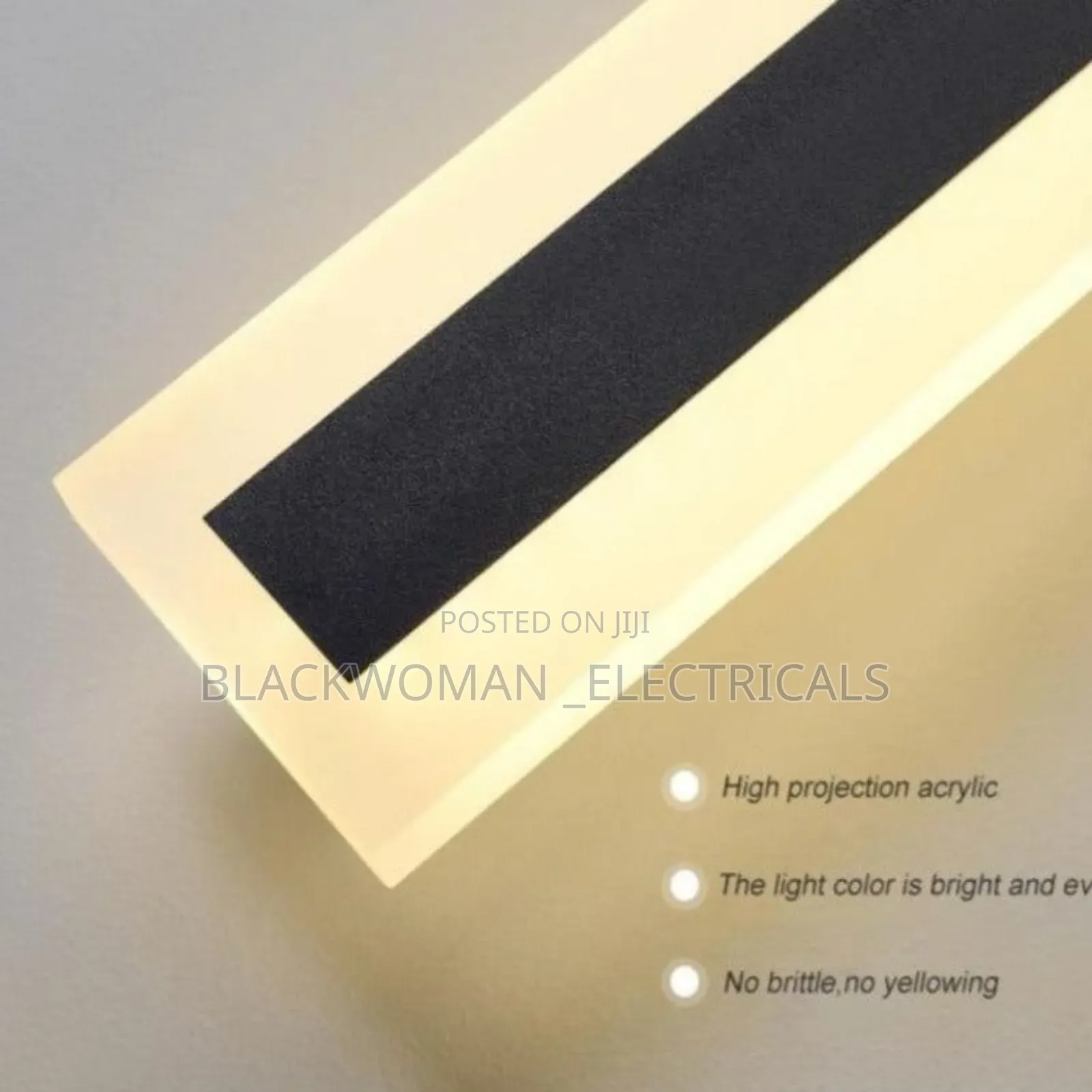 2ft Led Wall Light in Warm Color, Made of Metal and Glass Material
