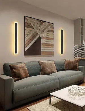 2ft Led Wall Light in Warm Color, Made of Metal and Glass Material