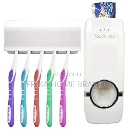 Automatic Toothpaste Dispenser/Toothbrush Holder Set