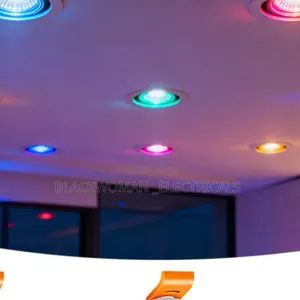6w RGB Led Glass Spotlights Changing 4colors Red, Green, Blue White