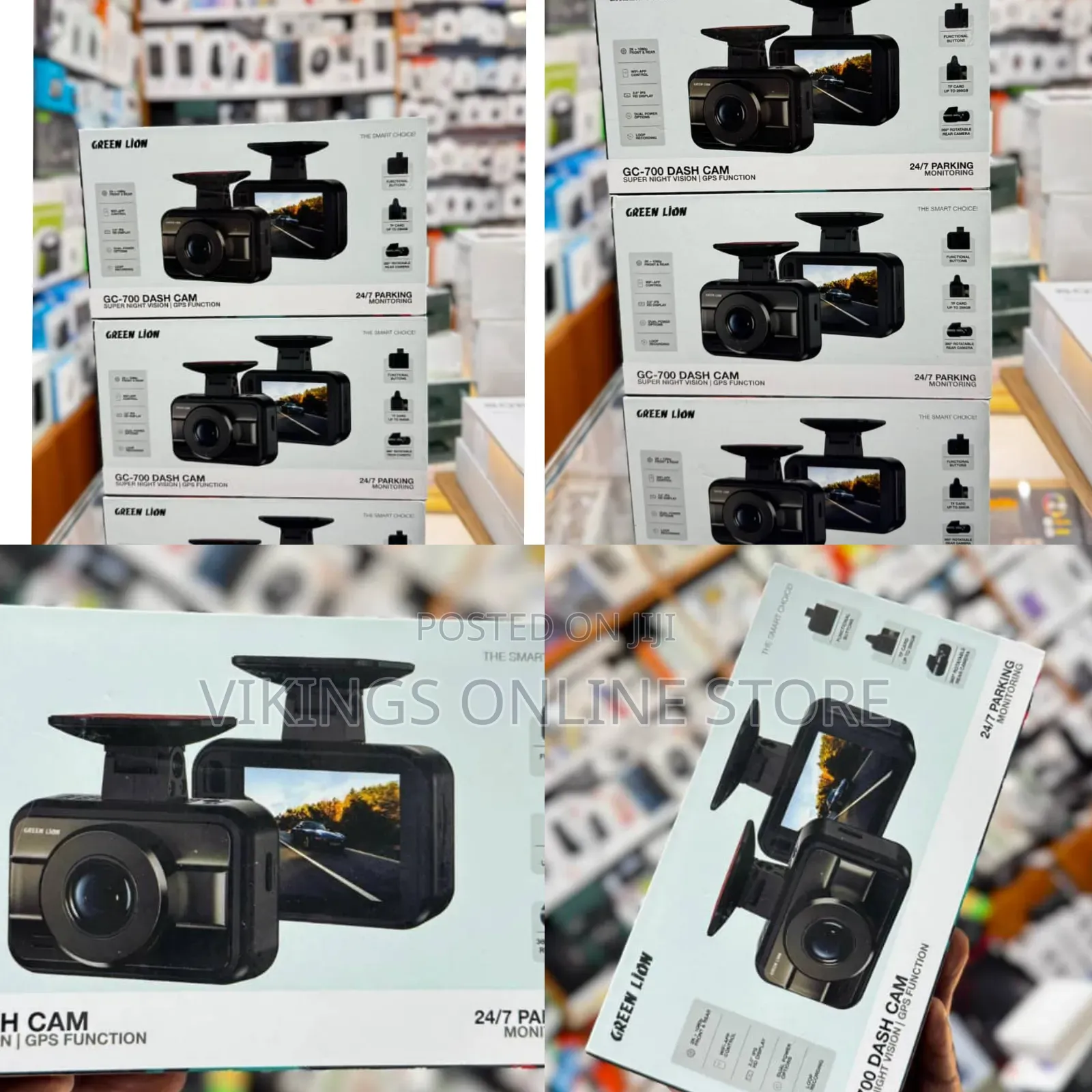 Green Lion Gc-700 Dash Cam With Super Night Vision GPS Function