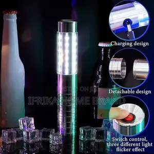 4 Pieces Led Bottle Service Lights Strobe Stick Bottle Girl Lights