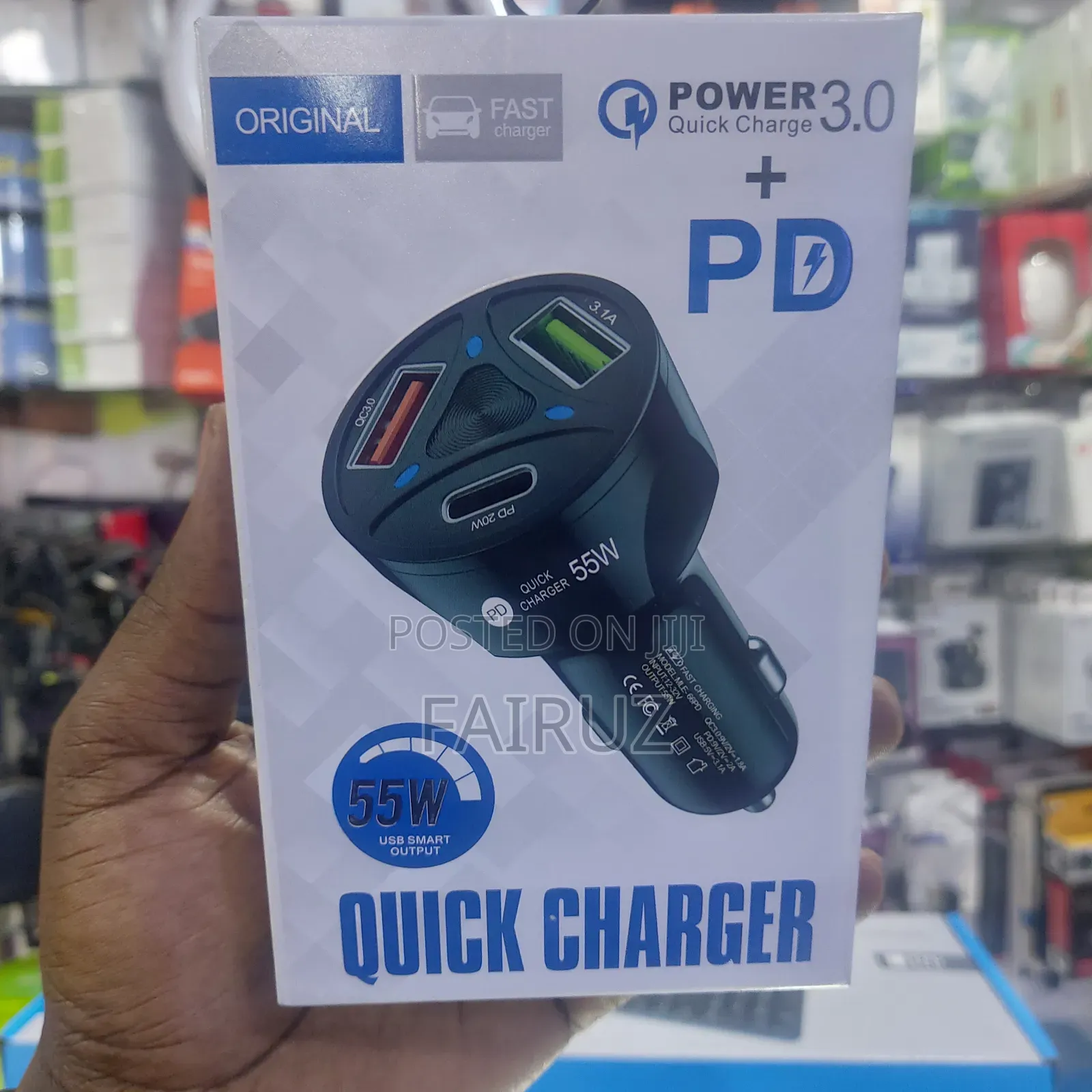 55w Quick Car Phone Charger