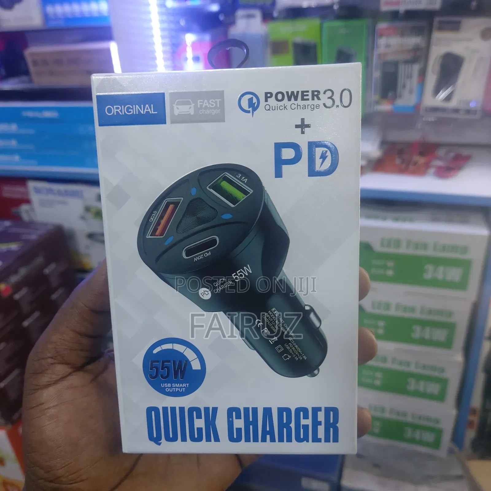 55w Quick Car Phone Charger