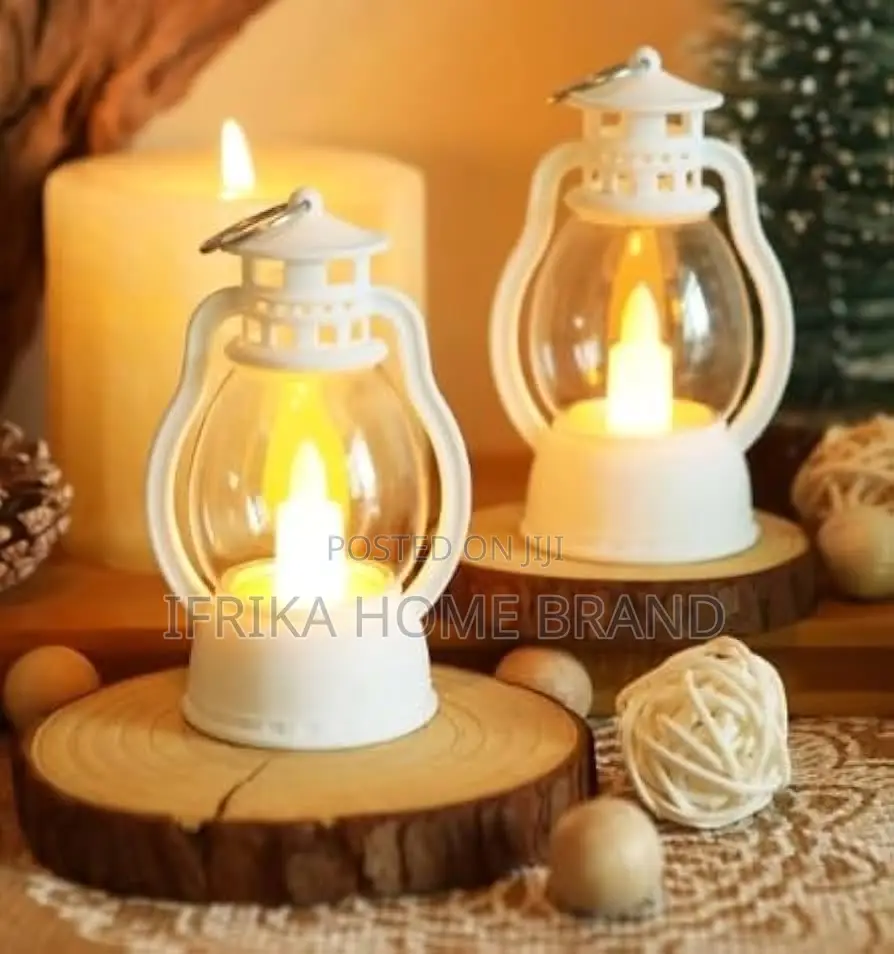 Pelo Set of 2 Diwali Hanging Lantern Lamp/Led Light Candle Lanterns