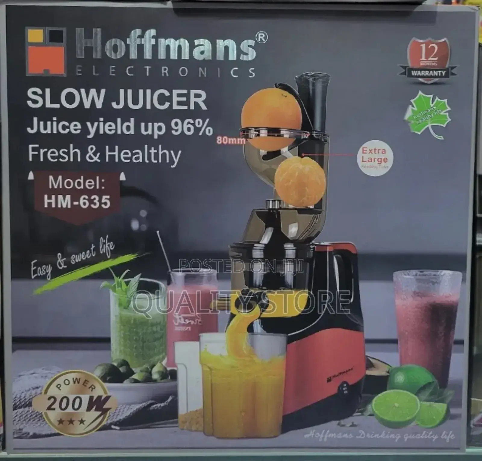 Hoffmans Electric Slow Juicer Hm-635