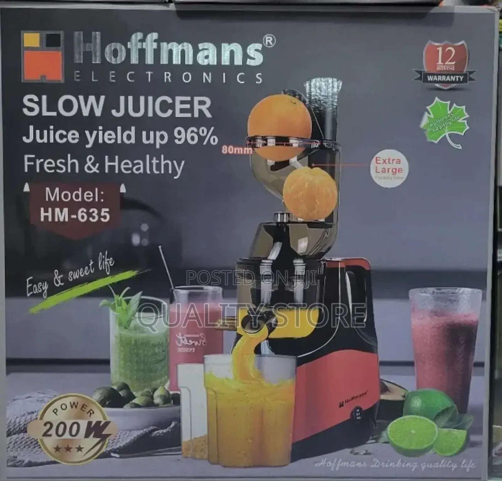 Hoffmans Electric Slow Juicer Hm-635