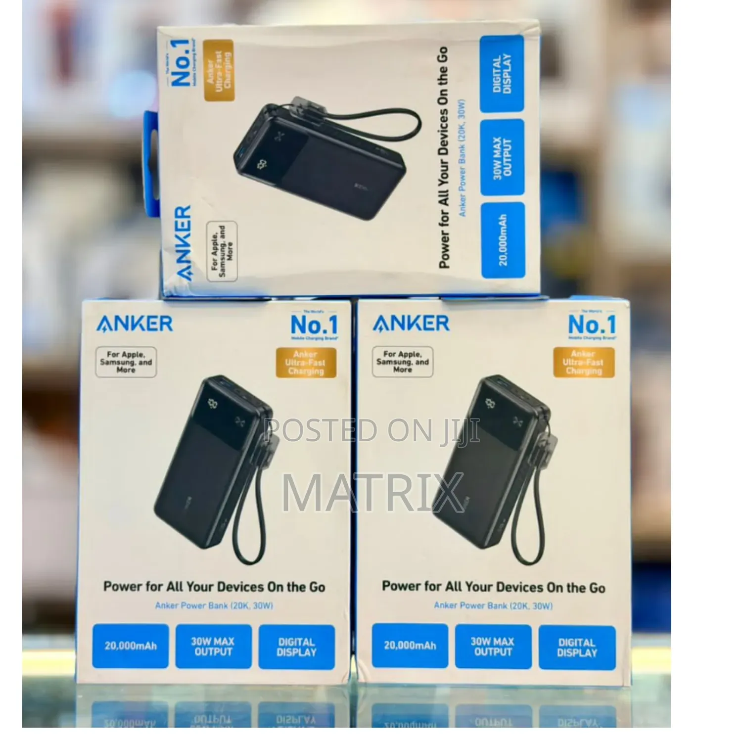 Anker 30w Power Bank 20000mah Portable Charger