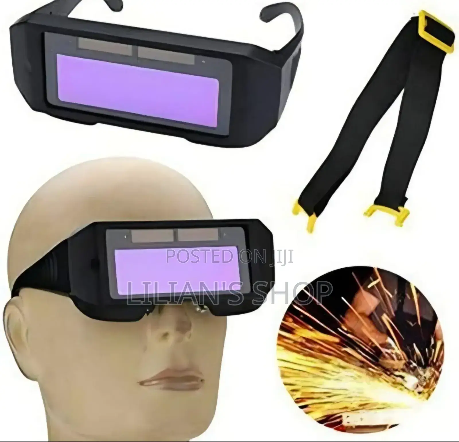 Solar-powered Auto-darkening Welding Goggles