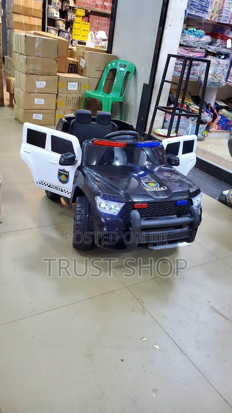 Black Police Car