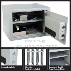 Electronic Digital Safe - Dual Entry Lock Box With 2 Override Keys