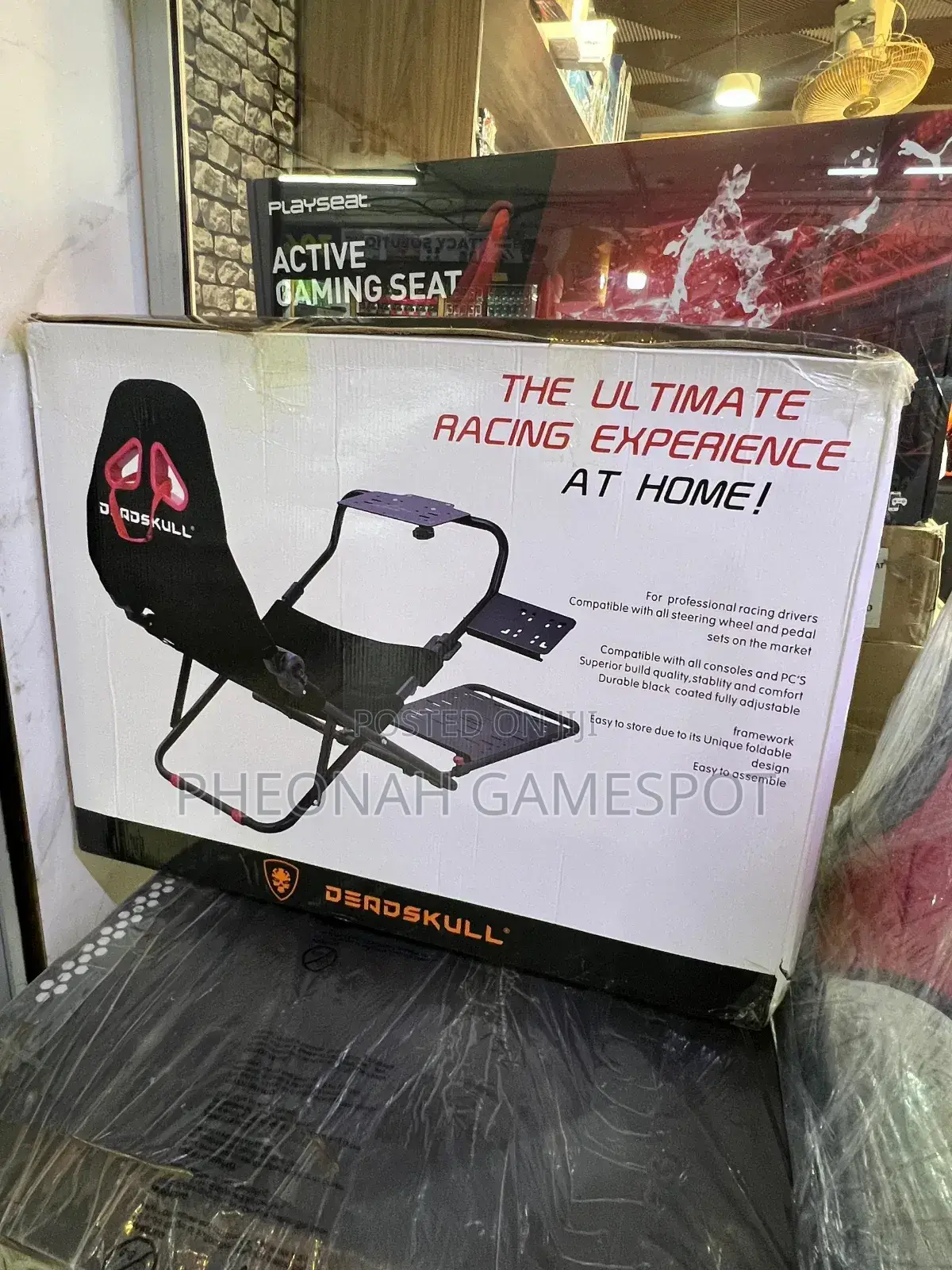 Deadskull. Very Comfortable Gaming Chair Cock Pit Base