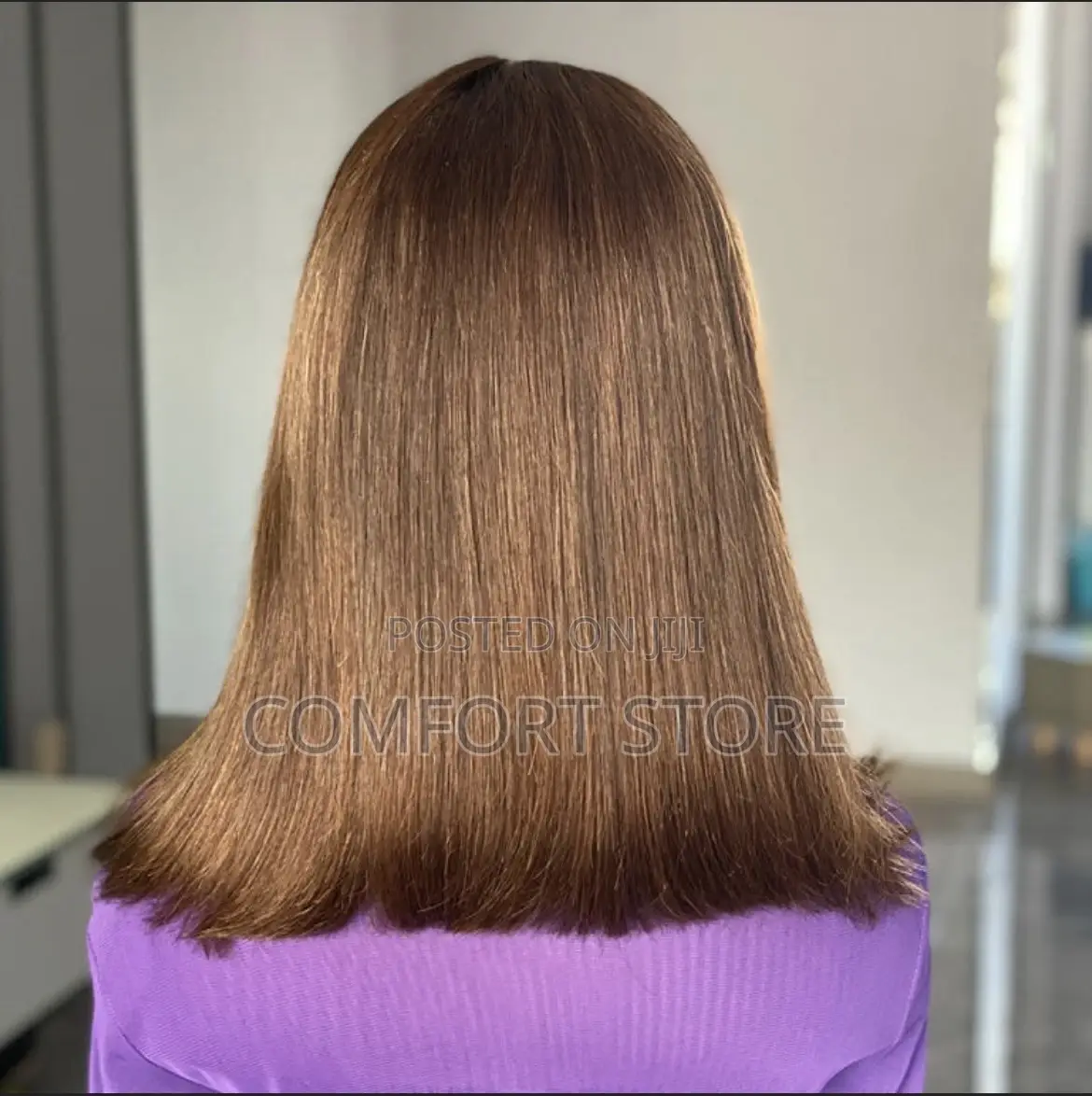 Human Hair Wigs-B0b Color 2# 14 Inches