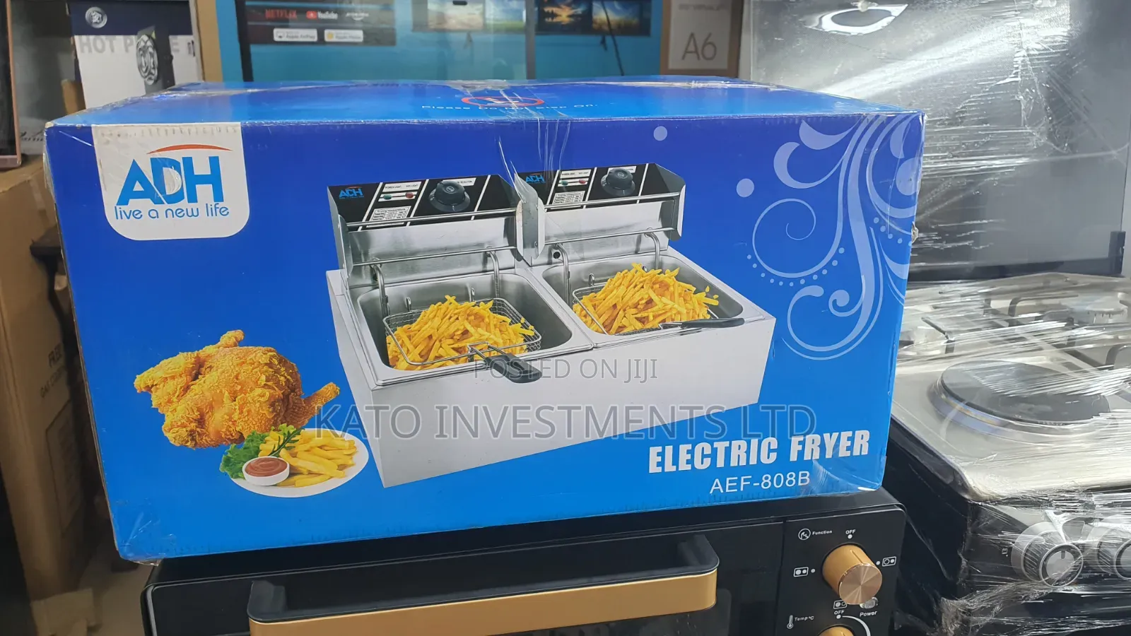 Adh 12litrs Double Electric Fryer Aef-808b