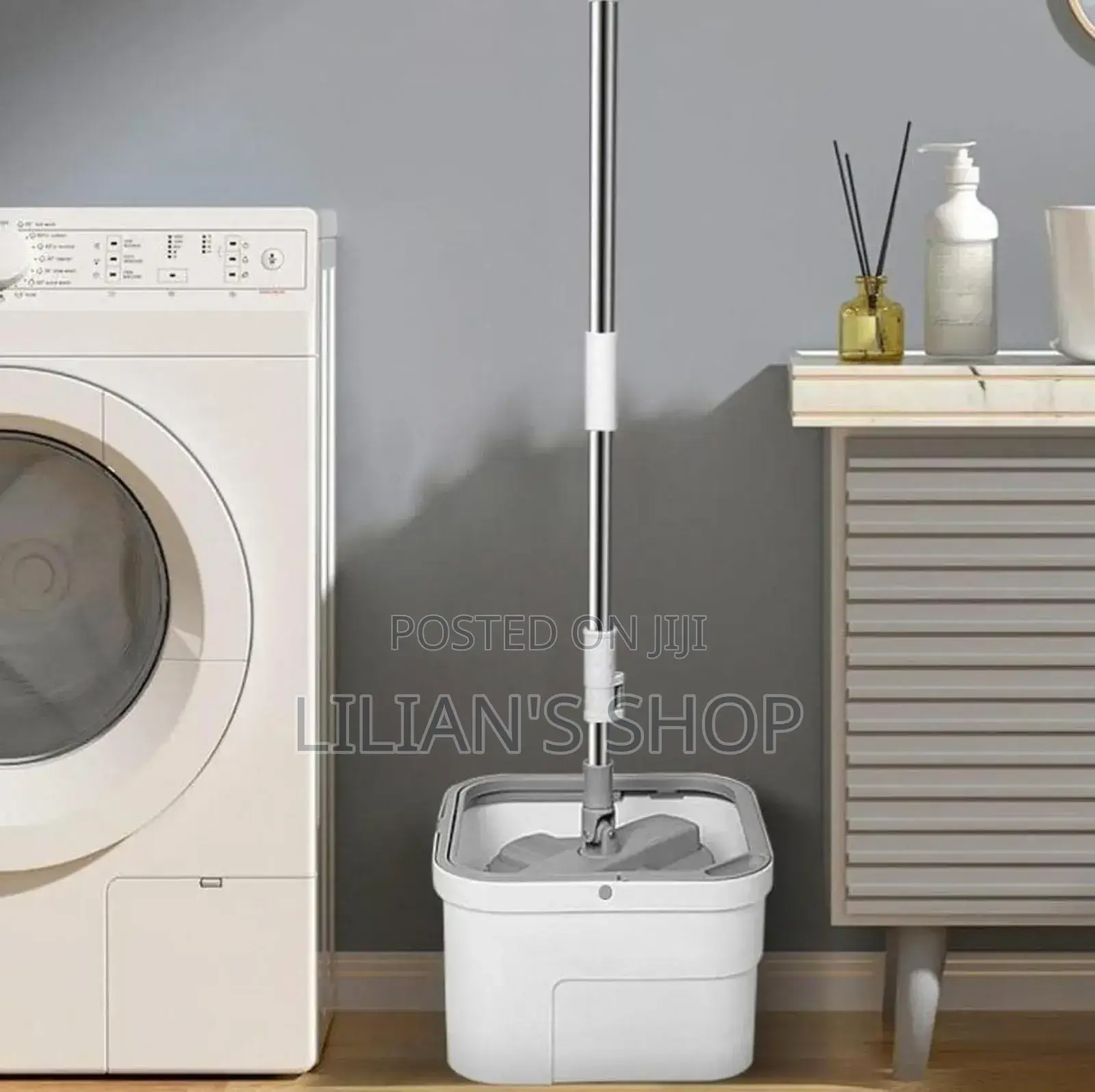 Lazy Spin Mop and Bucket Cleaning System