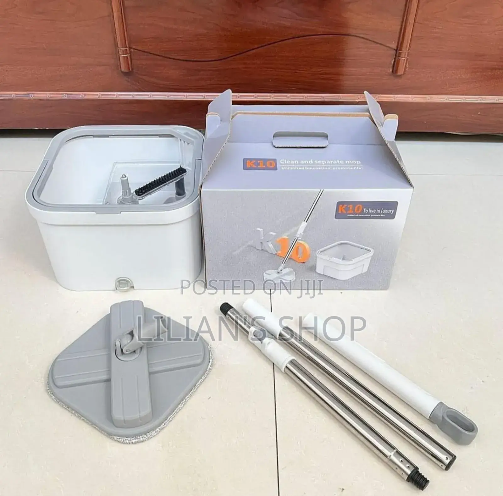 Lazy Spin Mop and Bucket Cleaning System