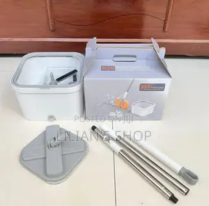 Lazy Spin Mop and Bucket Cleaning System