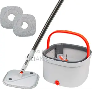 Lazy Spin Mop and Bucket Cleaning System