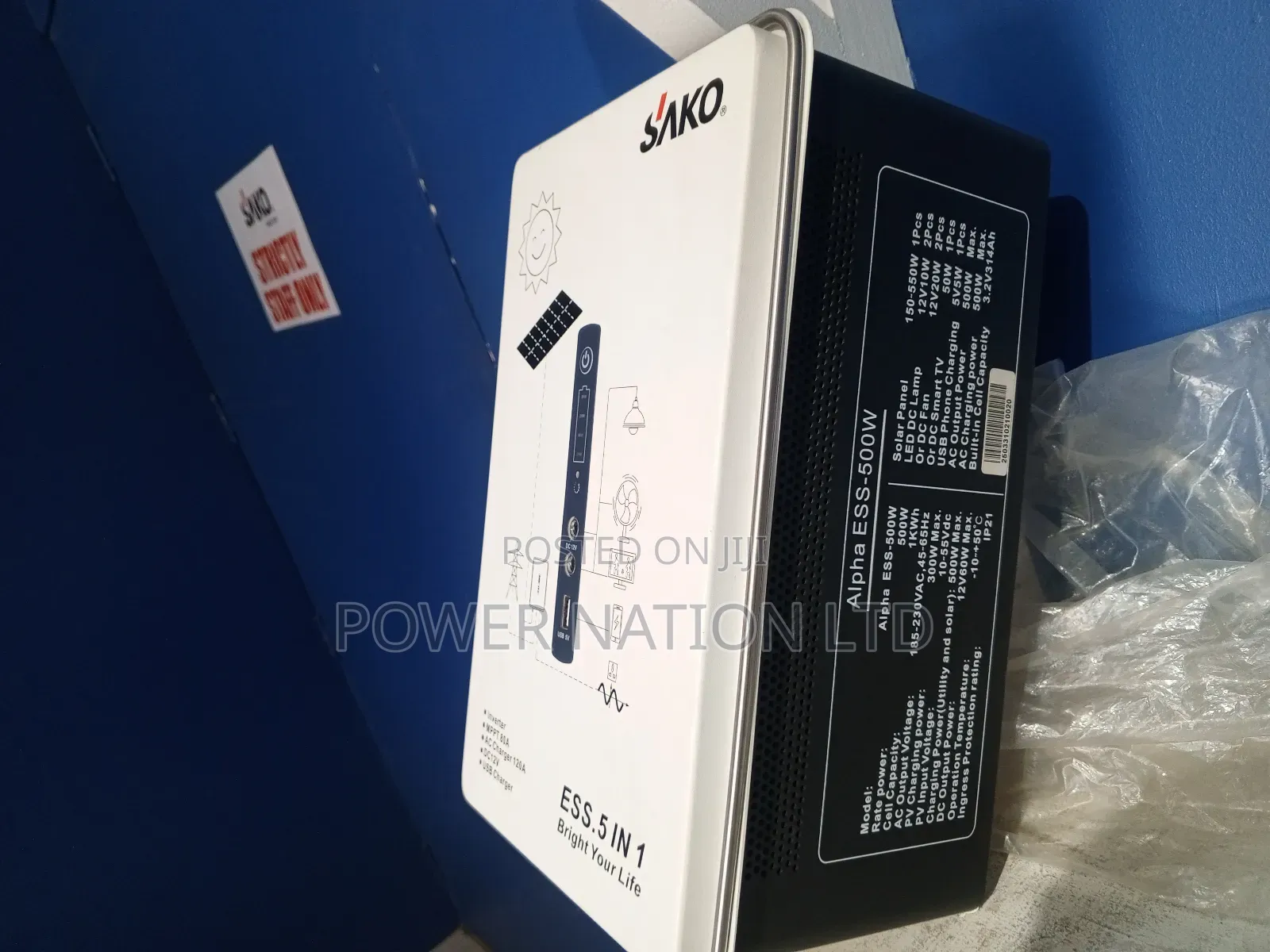 All in One 1000wh Lithium Battery 500w Hybrid Inverter Power Station