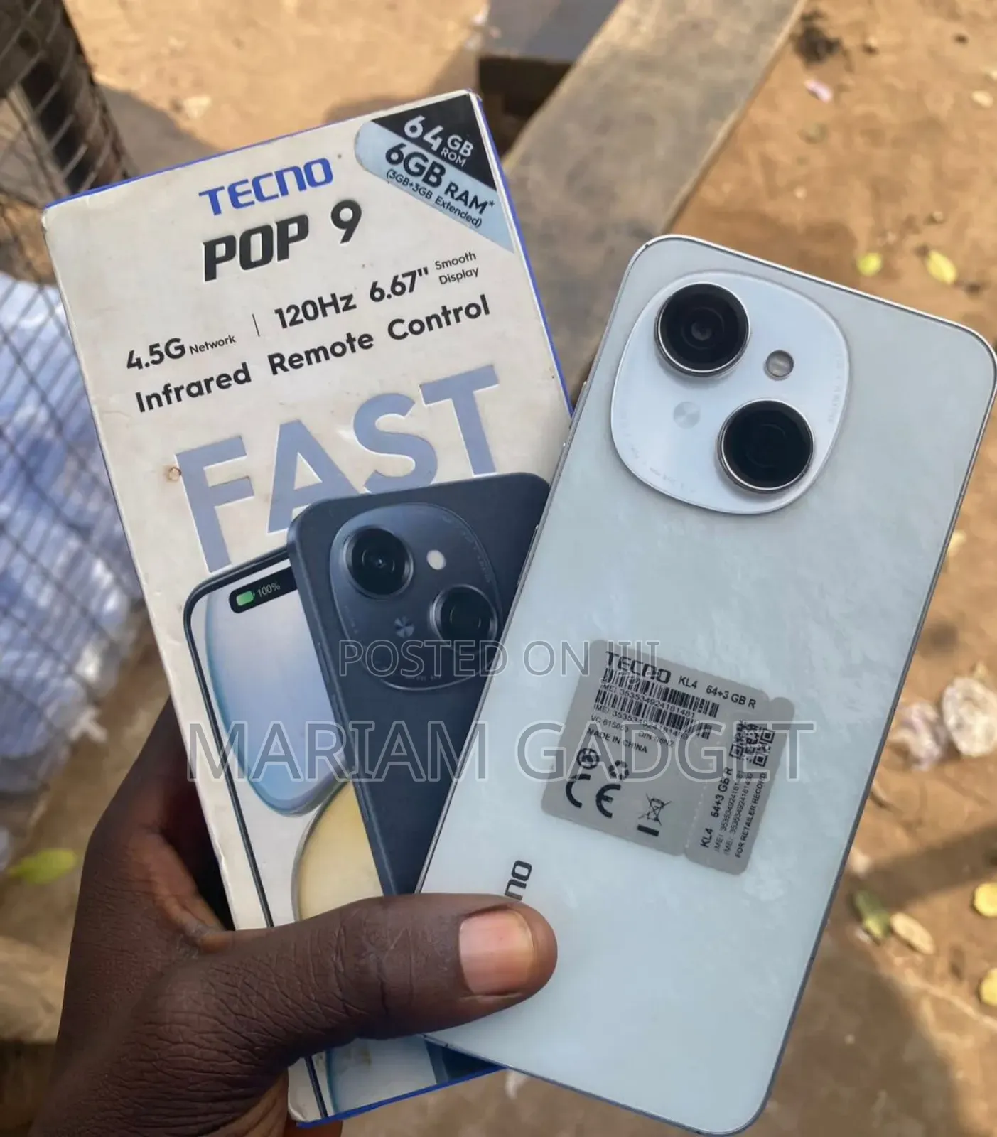New Tecno Pop 9 128 GB Blue