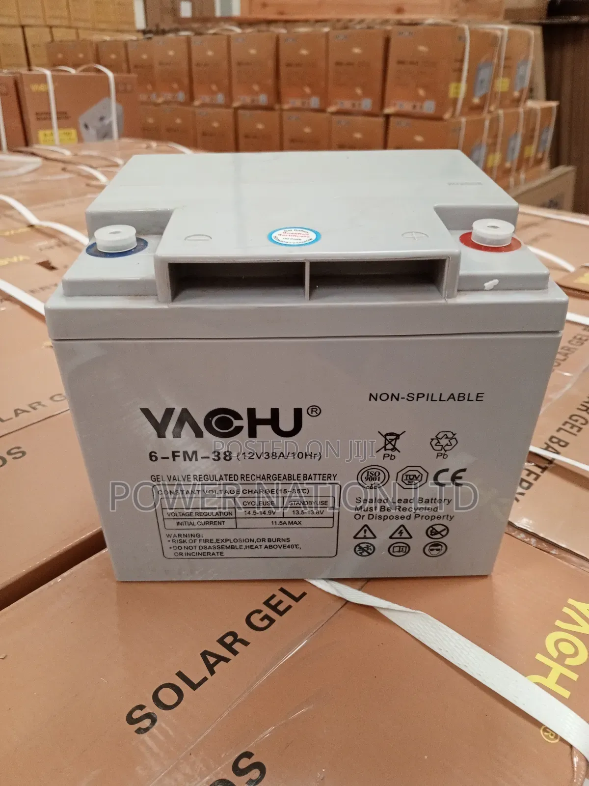 38ah Yachu Solar Battery