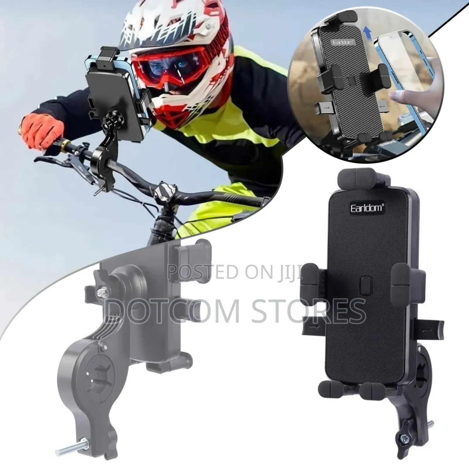 Earldom Et-Eh210 Bicycle and Motorcycle Rotating Phone Mount Holder