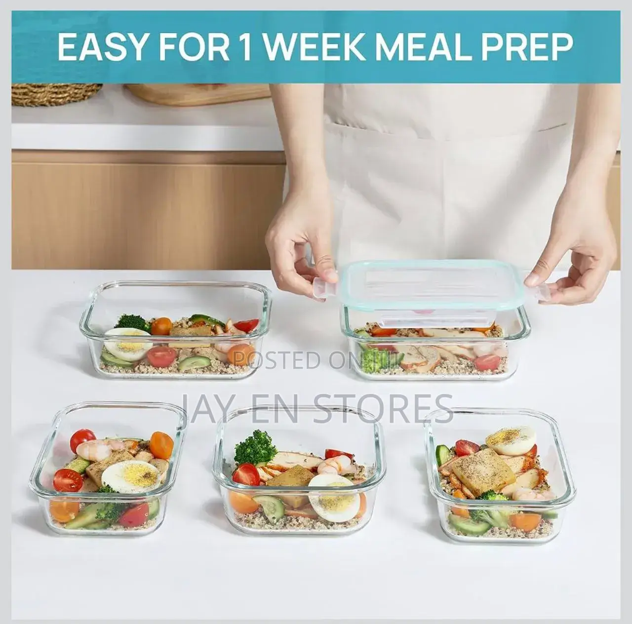 Vtopmart 18 Pack Glass Food Storage Containers