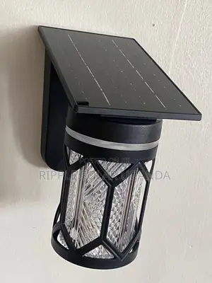 Solar Garden Wall Light Waterproof Outdoor Fence Lamp With Panel