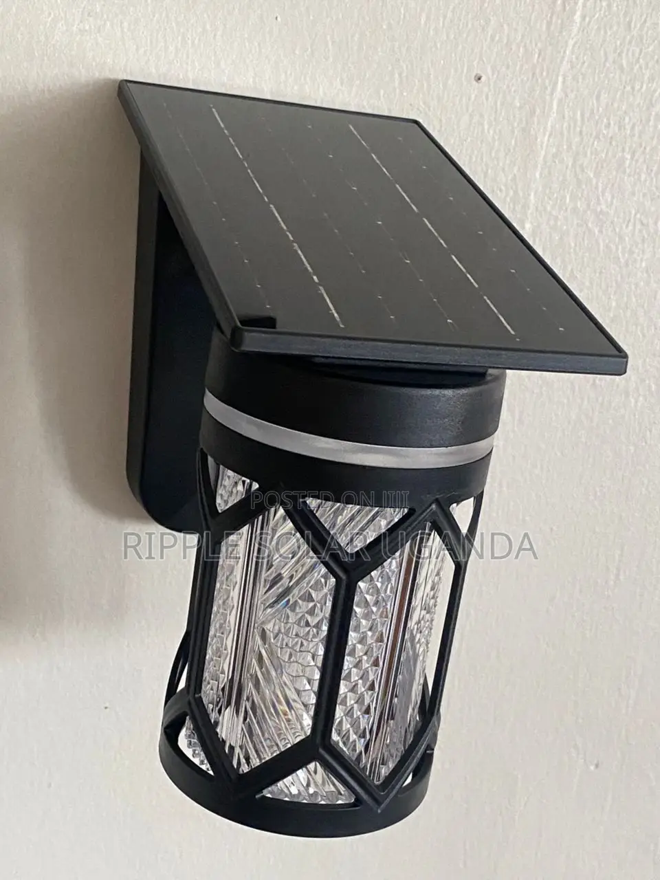 Solar Garden Wall Light Waterproof Outdoor Fence Lamp With Panel
