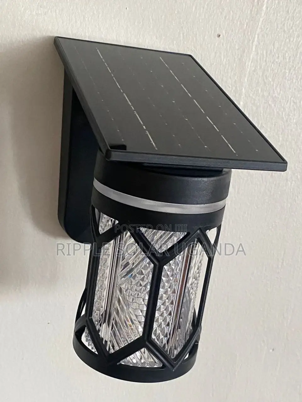 Solar Garden Wall Light Waterproof Outdoor Fence Lamp With Panel