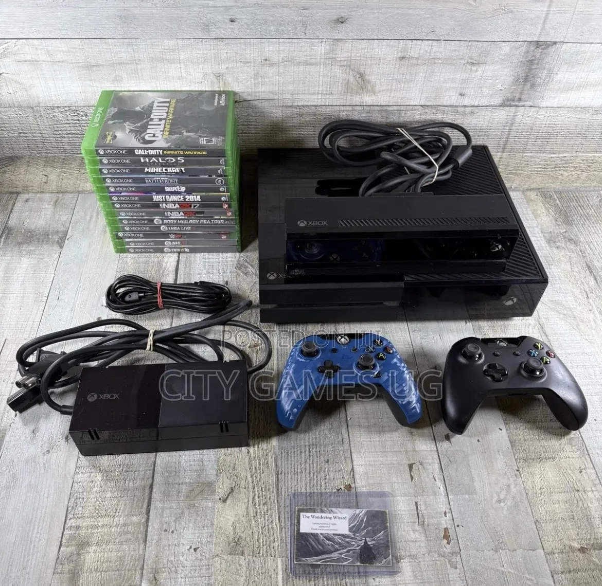 Xbox One Black Console (Full Bundle With 2 Controllers 2 Games)