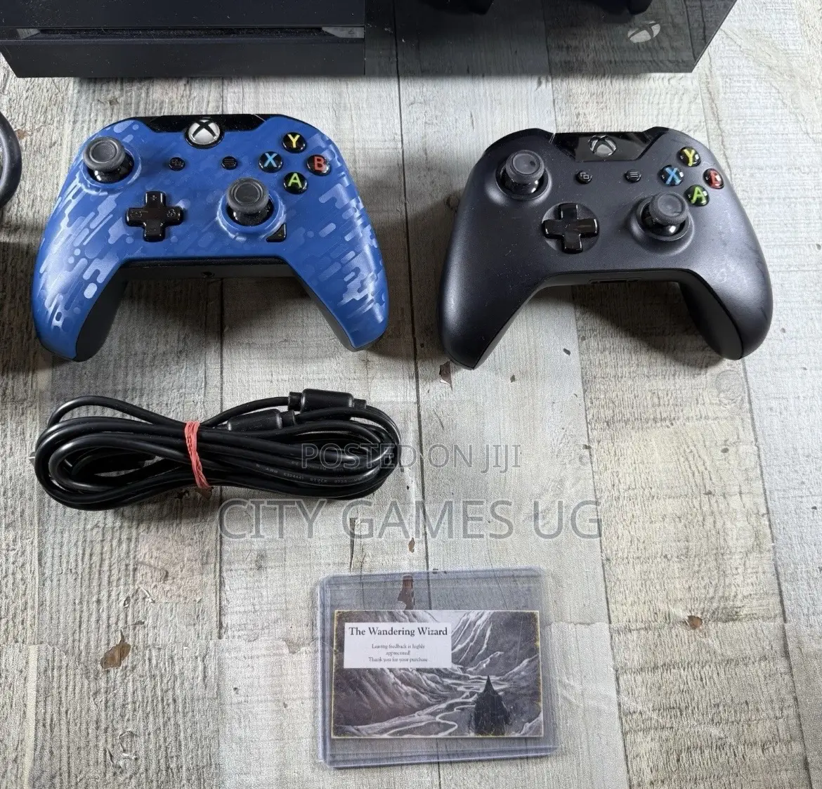 Xbox One Black Console (Full Bundle With 2 Controllers 2 Games)