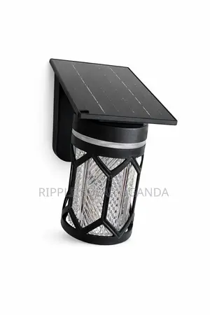 Solar Garden Wall Light Waterproof Outdoor Fence Lamp With Panel
