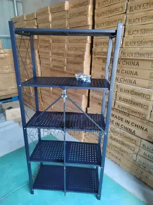 Foldable/ Movable Kitchen Cabinet/Rack Black