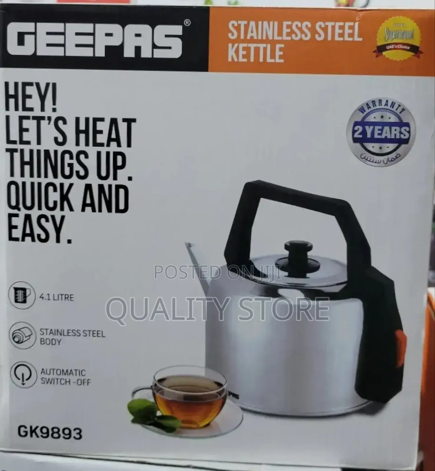 Geepas Electric Kettle 4.1l