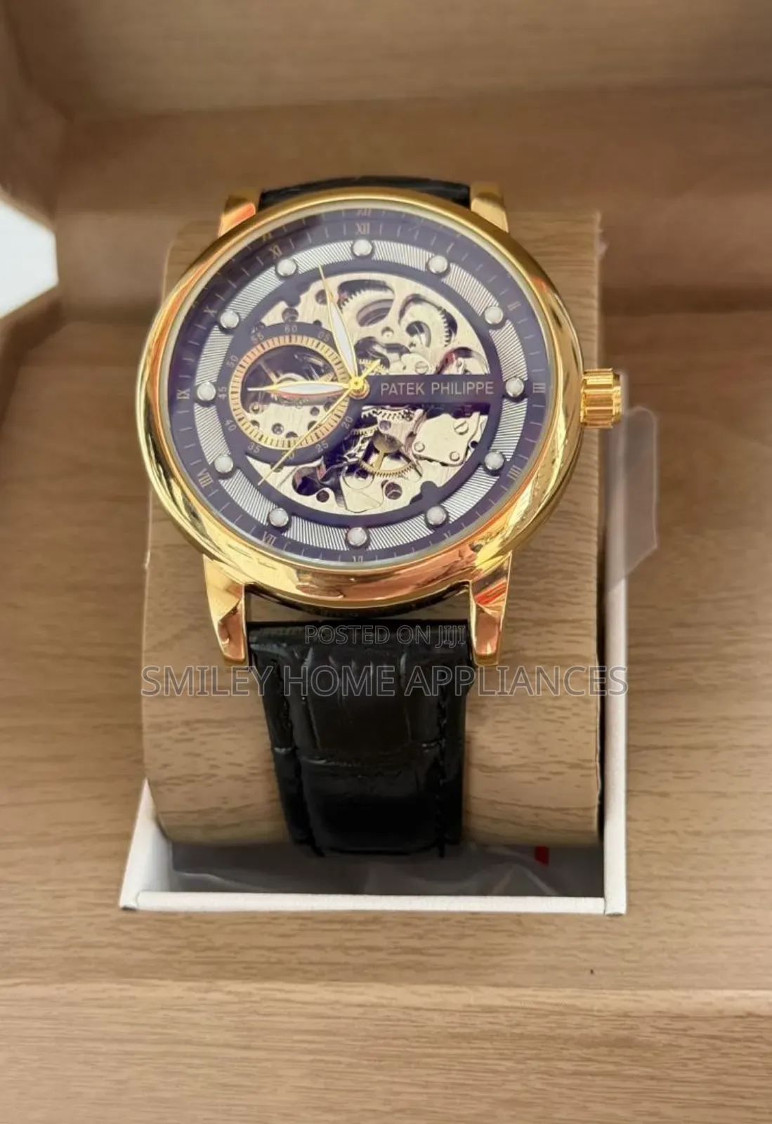 Round Shape Patek Phillipe Geneva Men's Authentic Original Wrist Watch