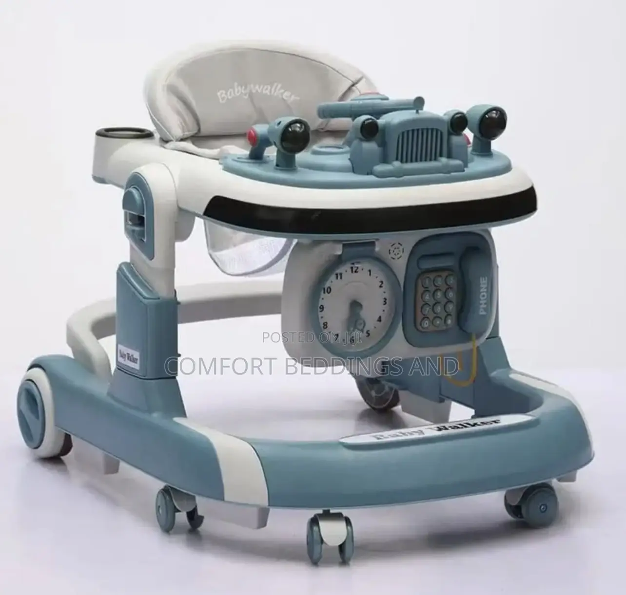 Clock Baby Walker Blue
