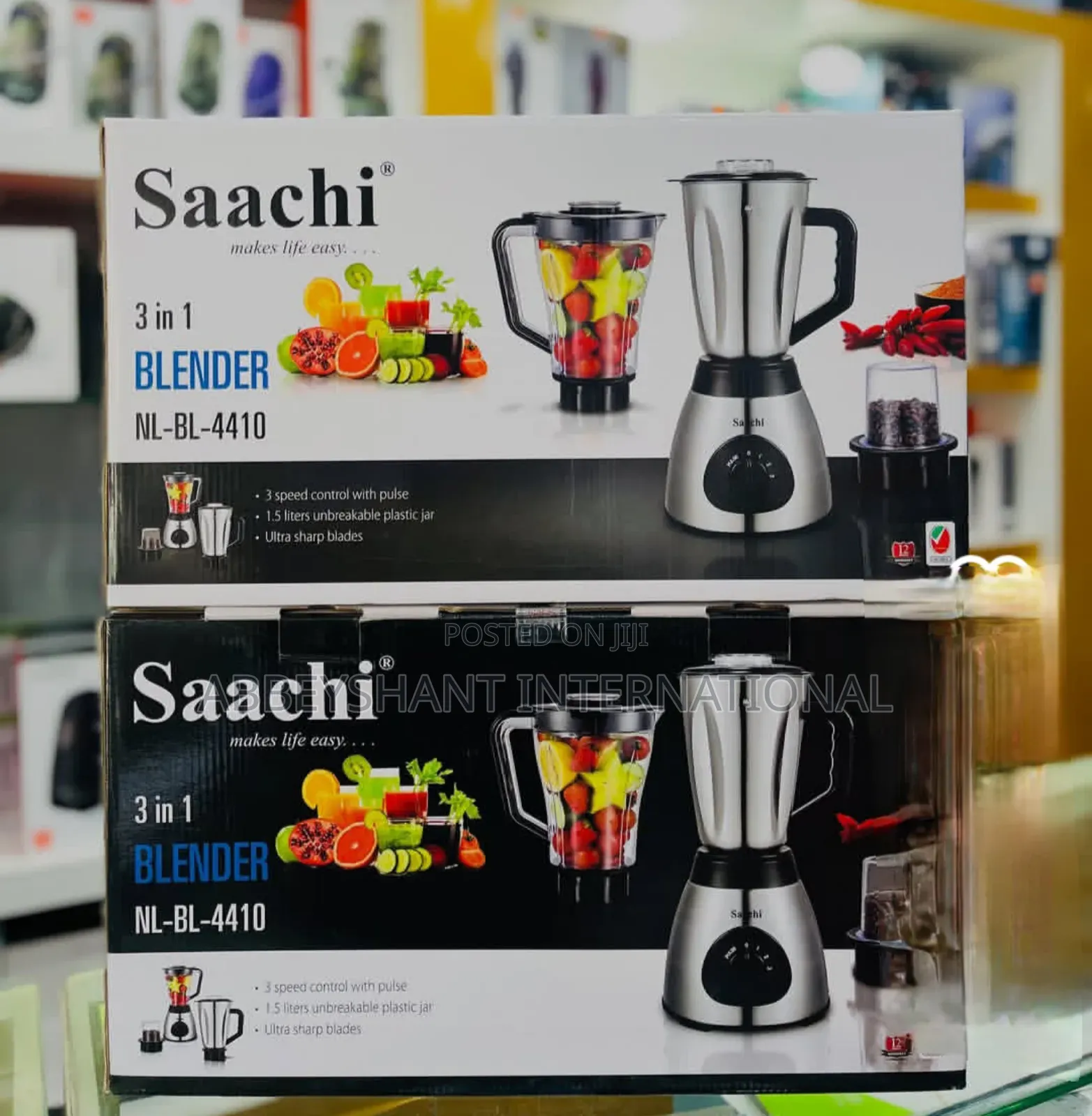 Saachi 3-in-1 Blender/3-Speed Control Blender