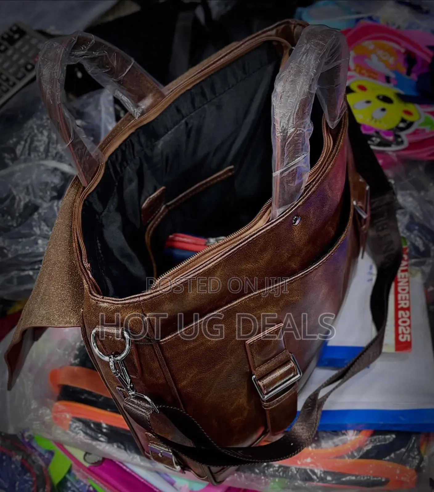 Leather Briefcase Messenger, Laptop, Business Bag