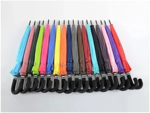 (Pack of 10) Strong Umbrellas Waterproof Stick Umbrella Big Size