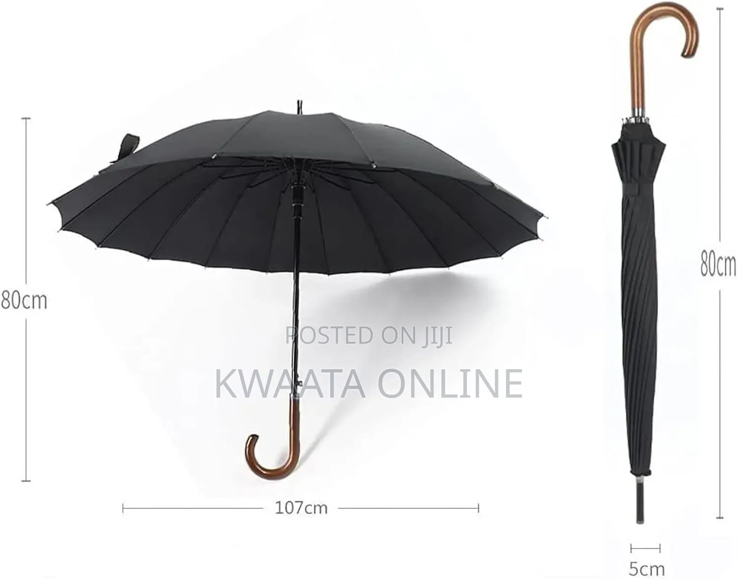 (Pack of 10) Strong Umbrellas Waterproof Stick Umbrella Big Size