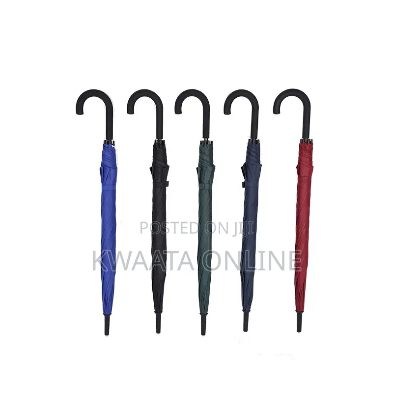 (Pack of 10) Strong Umbrellas Waterproof Stick Umbrella Big Size