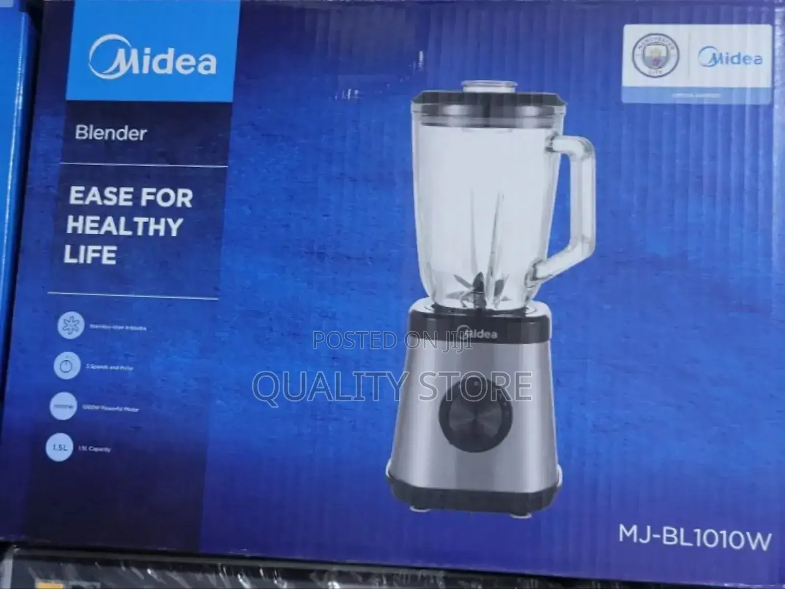 Midea Electric Glass Blender Mj-Bl1010w