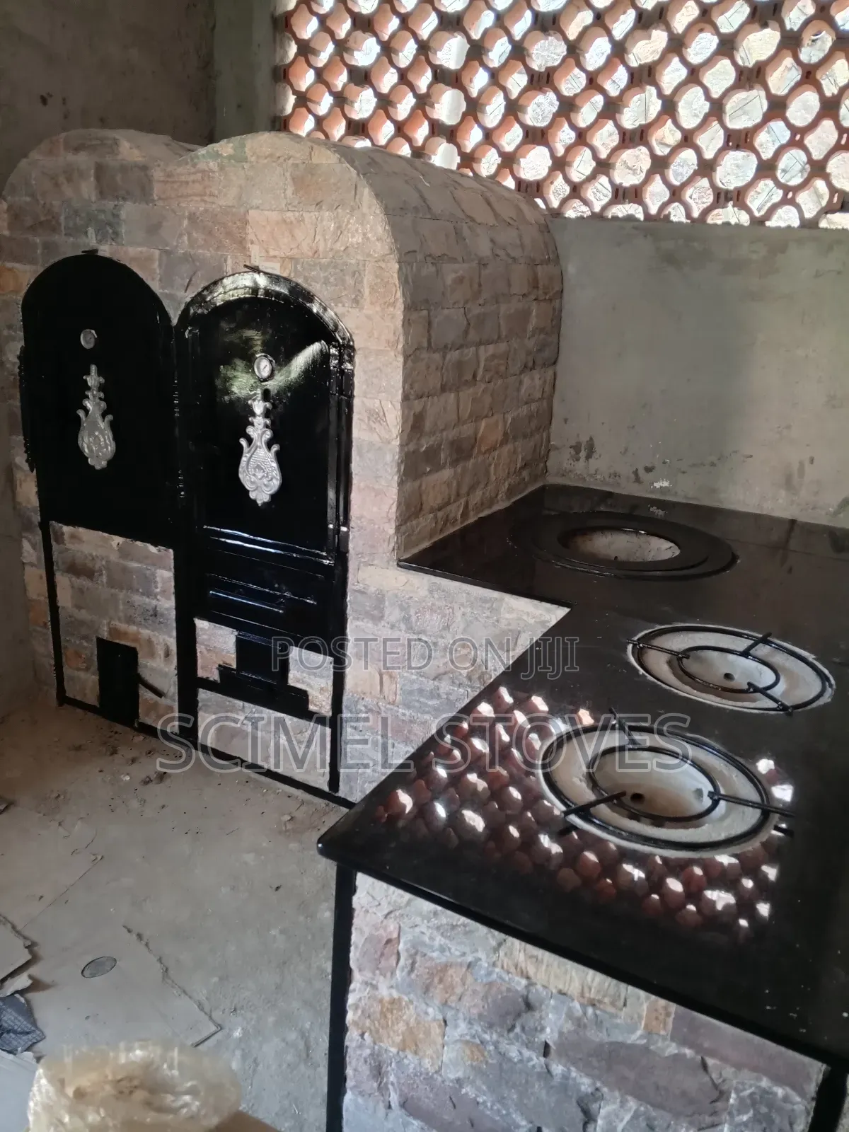Stainless Steel G304 Oven and BBQ With Firewood and Charcoal Burners