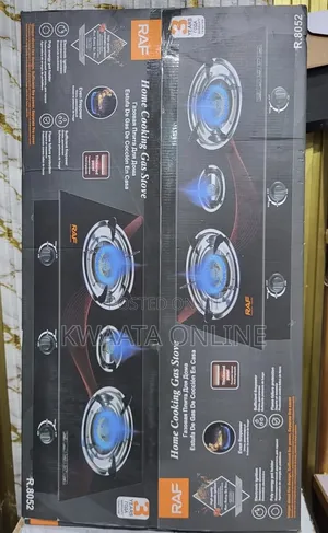 Raf Ignition Cooker 3 Burners Gas Stove With Glass Top