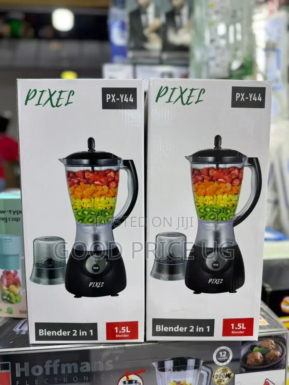 Pixel 1.5 Liters 2-in-1 Blender and Grinder (Model Px-Y44).