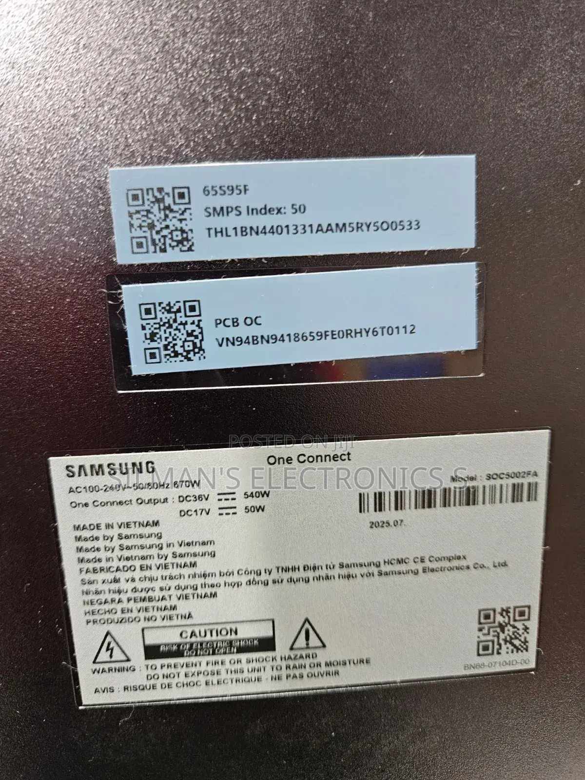 Samsung S95f Oled One Connect Box With Cable